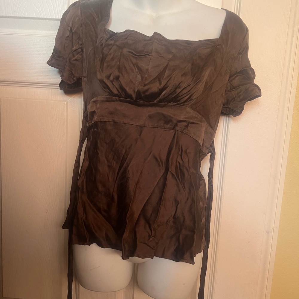 Elegant Brown Women's Top